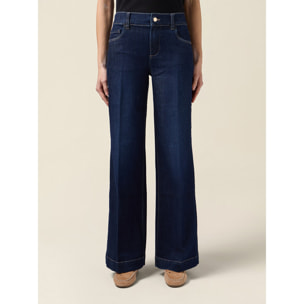 Oltre - Jeans a palazzo - Blu