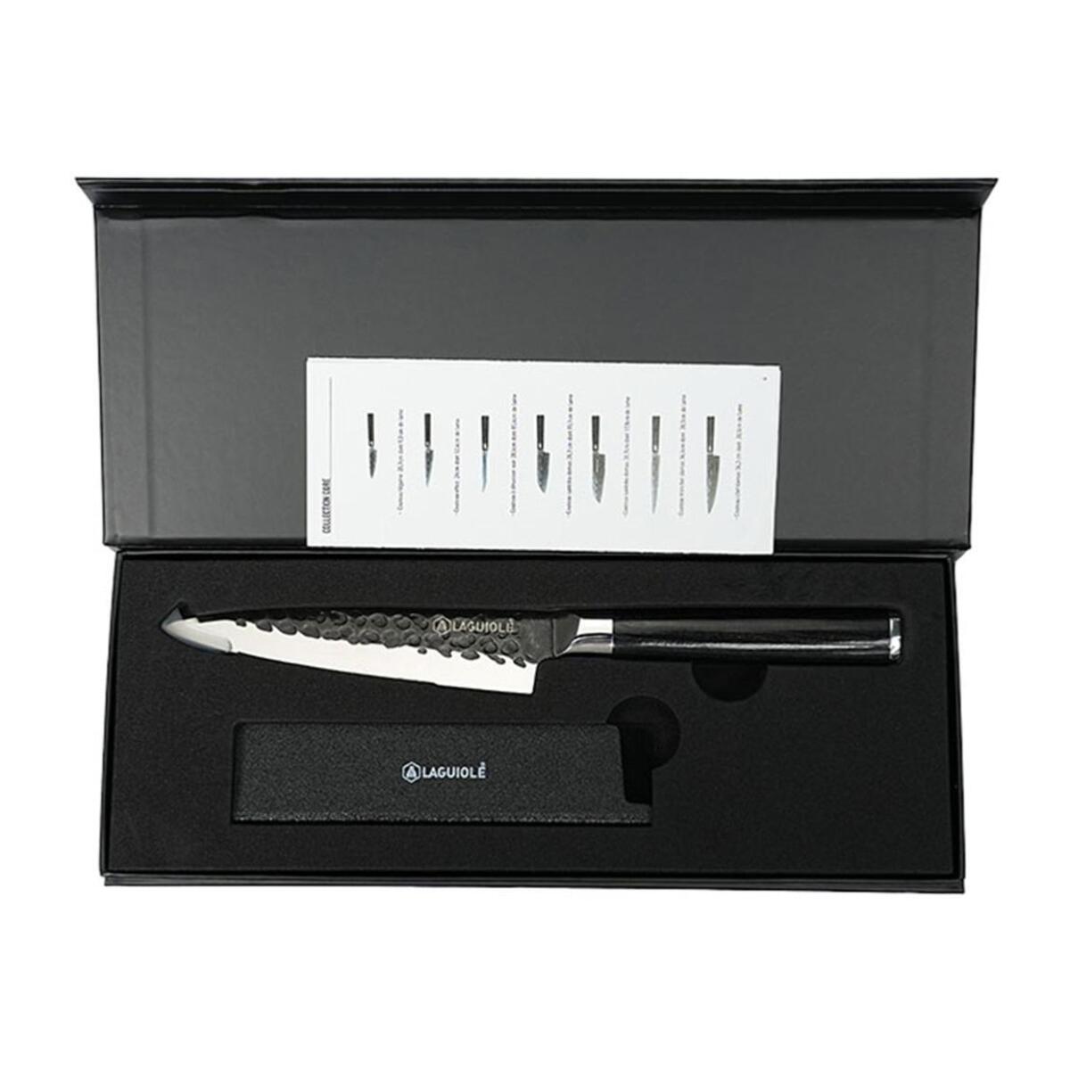 Couteau d'office noir   avec étui - "Sen"