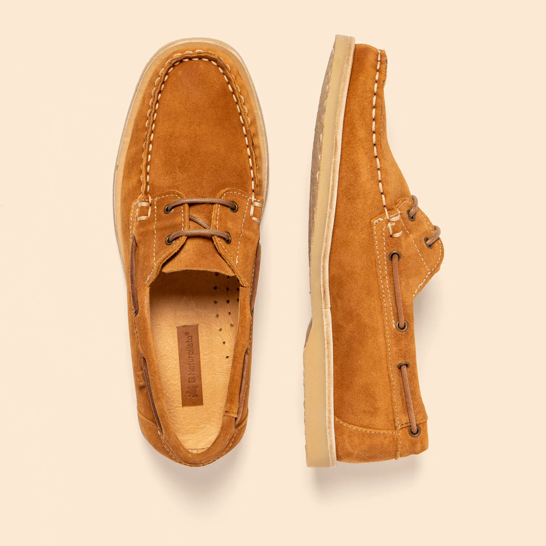 Mocasin N5963 SILK SUEDE TOFFEE/ PLANTAE color Toffee