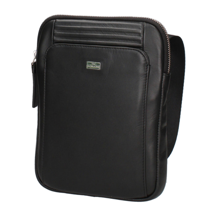 Borsa a spalla da uomo In Vera pelle Made in Italy 22x27x8,5 cm