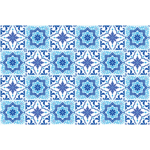 Stickers muraux - Sticker Mural Carrelage adhésif Cuisine Salle de Bain - 24 STICKERS CARRELAGES AZULEJOS GONZALO