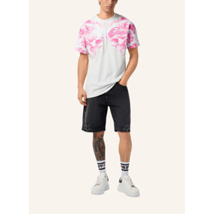 PHILIPP PLEIN Camiseta de cuello redondo y manga corta SKULL