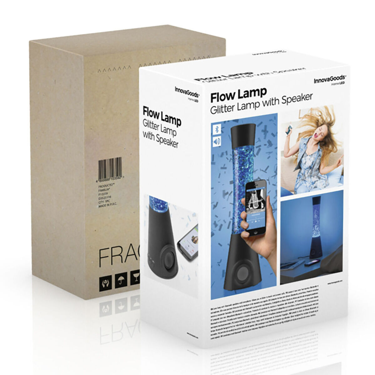 Lava Lamp con Altoparlanti e Microfono Flow Lamp InnovaGoods