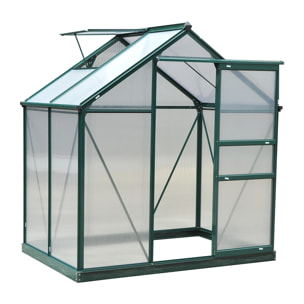 Serre de jardin polycarbonate alu. vert