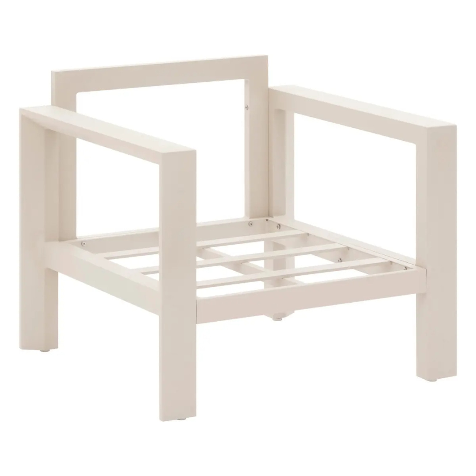 Fauteuil de salon de jardin "Évasion" argile polyester et aluminium