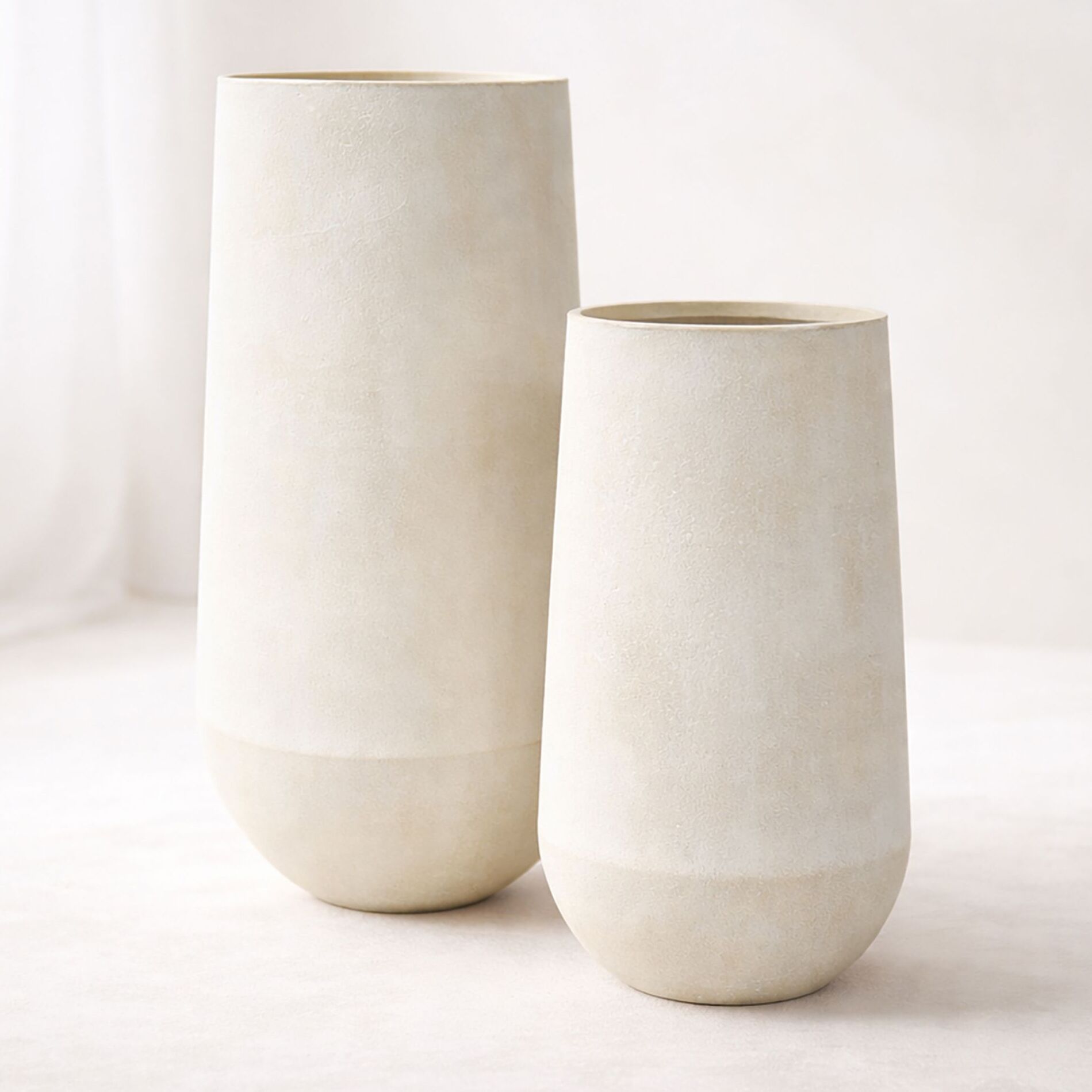 Set de 2 pots en terre d'argile  LAGOS