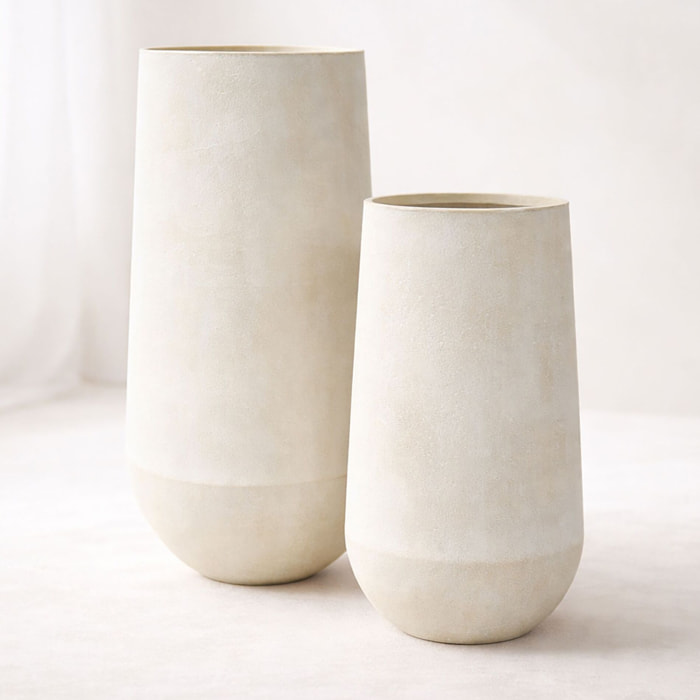 Set de 2 pots en terre d'argile  LAGOS