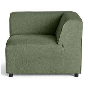 Suaro - Module d'angle réversible en tissu texturé - Vert