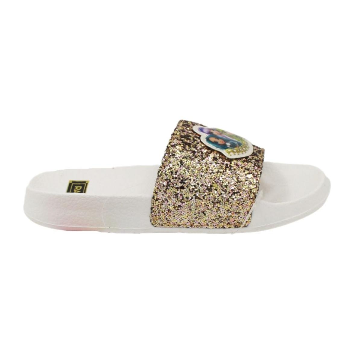 Ciabatte Glitterate Platino Rainbow High Lei Easy Shoes Oro