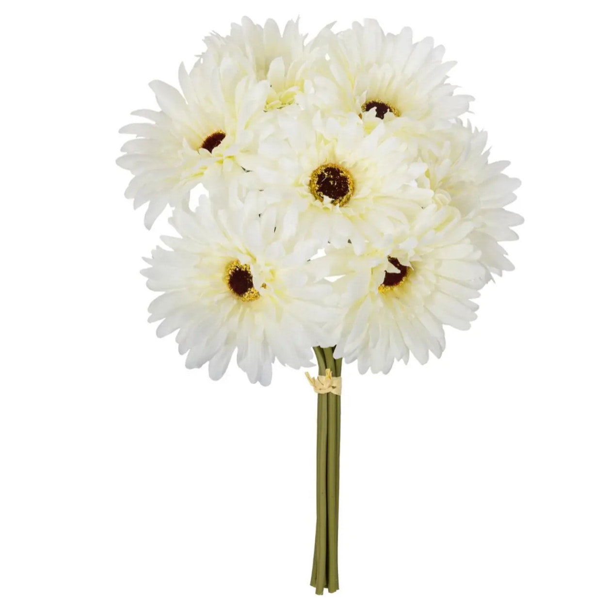 Bouquet 7 gerberas artificiels H26cm