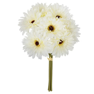 Bouquet 7 gerberas artificiels H26cm