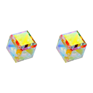 Pendientes Cubik adornado con cristales de Swarovski