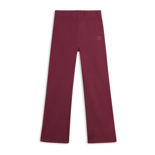 Leggings wide leg bambina con logo tono su tono