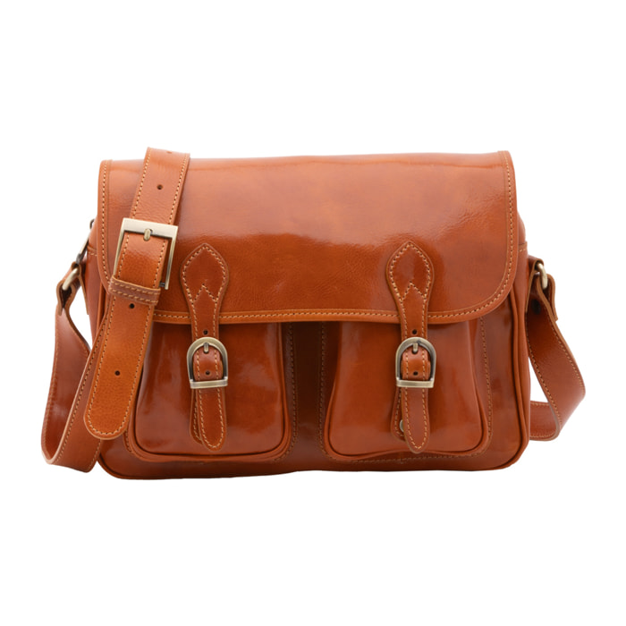 Borsa a tracolla  da donna In Vera pelle Made in Italy 32x23x15 cm