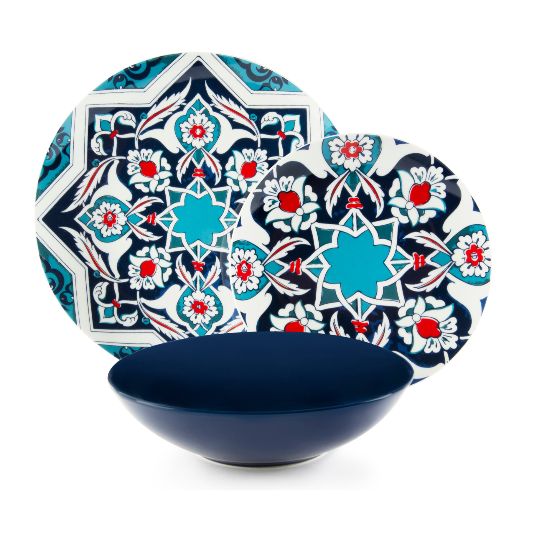 Service de table 18 pièces Excelsa – Topkapi, Porcelaine Bleu