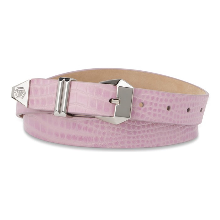 PHILIPP PLEIN Leather Belt Cocco