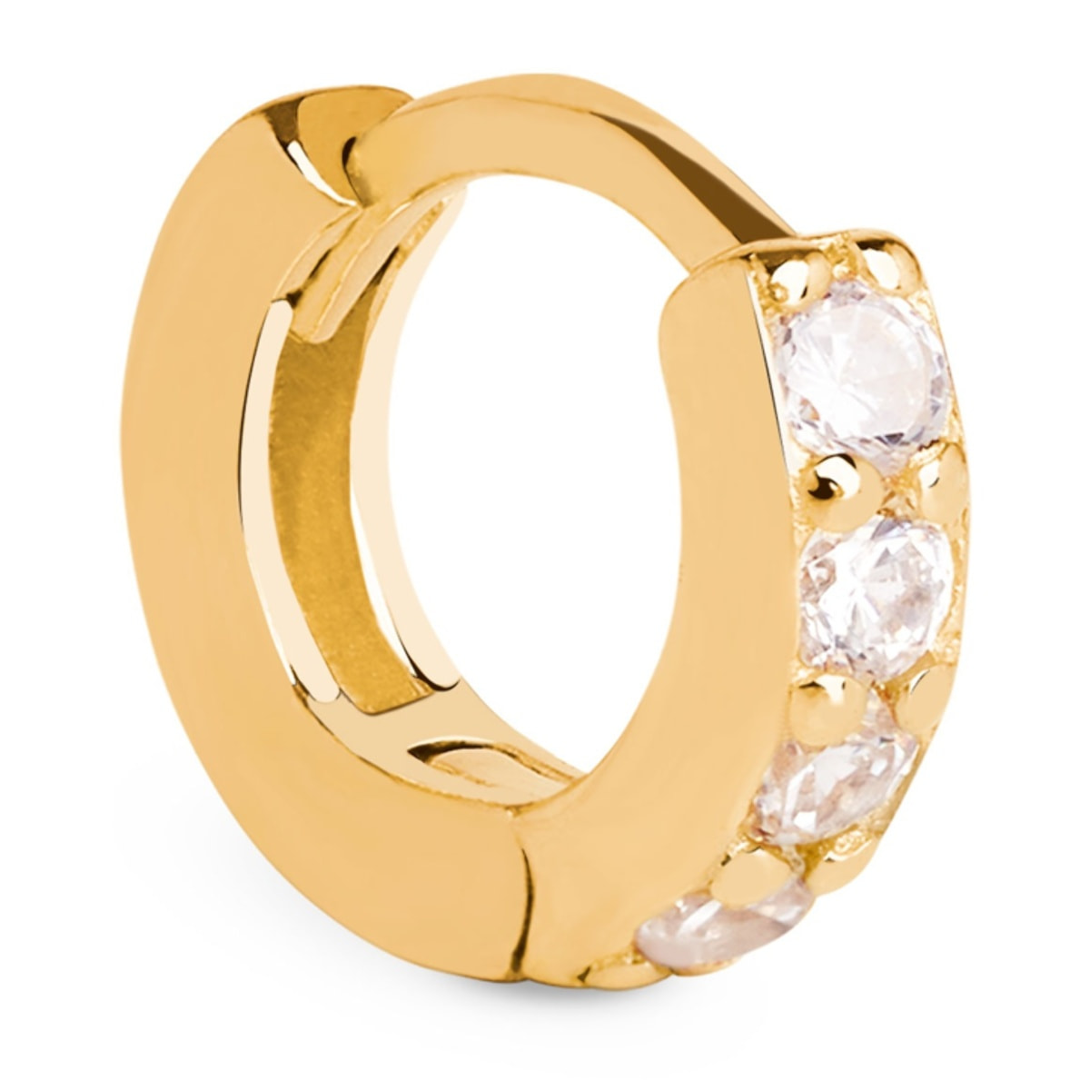 Orecchino Singolo Cleo S Argento Placcato Oro