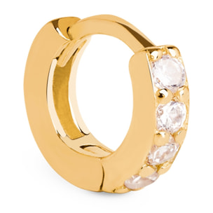 Orecchino Singolo Cleo S Argento Placcato Oro