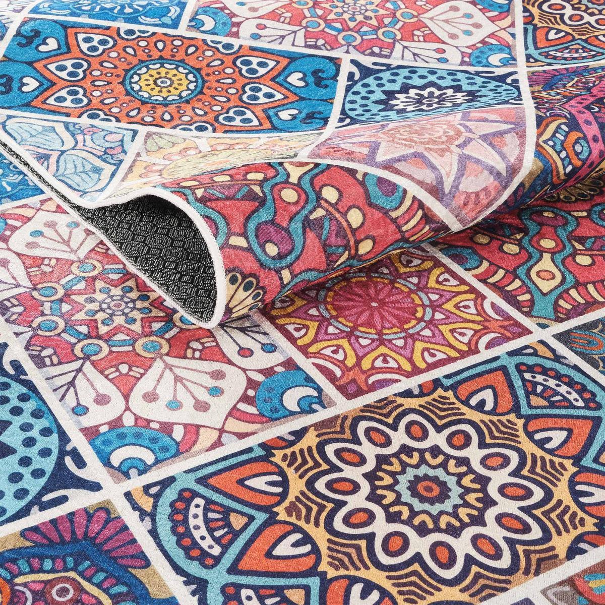 Tapis kilim à motif géométrique authentique, DAFA