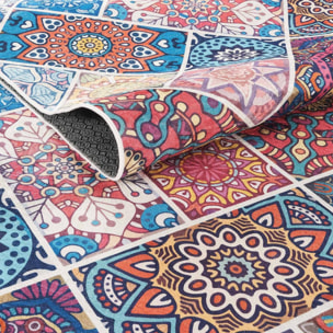 Tapis kilim à motif géométrique authentique, DAFA