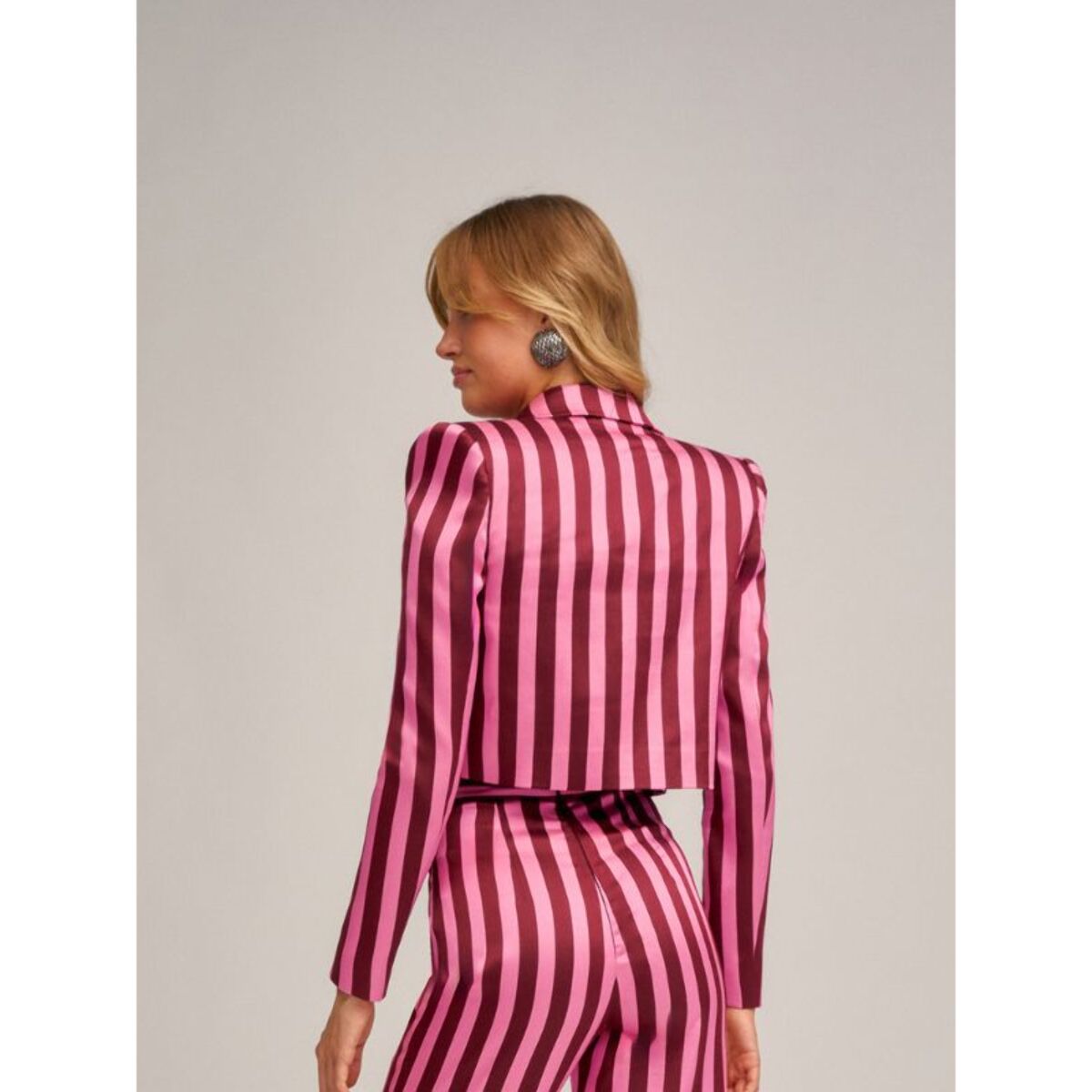 CHAQUETA VICTORIA AZORES BURDEOS ROSA