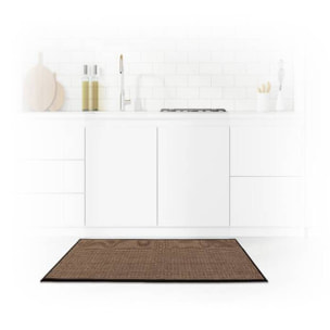 Tapis anti-dérapant tissu chiné 45x120cm