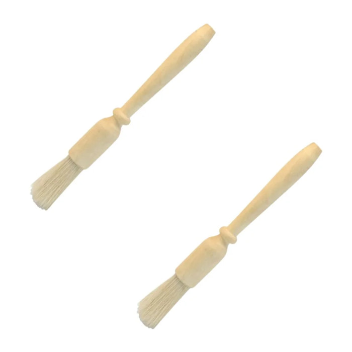 Set de 2 ustensiles de pâtisserie pinceau en poil de porc Fackelmann Boisselerie