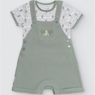 Set maglietta e pantaloncini a maniche corte per neonati Crocodino