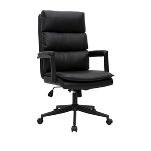 Fauteuil de bureau à roulettes noir SAEL