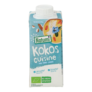 Crema para Cocinar a base de Coco Natumi, 200 ml