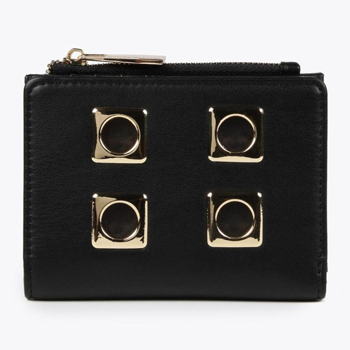 Portafoglio nero e dorato