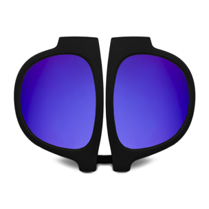 Occhiali da sole sportivi con lenti a specchio pieghevoli e arrotolabili UV400