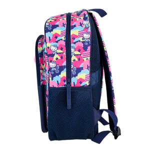 Hello Kitty Mochila Primaria con doble compartimento adaptable a carro.