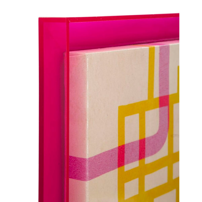 STAMPA SU TELA LACCATTO MODIS C/CORNICE -A- CM 60X3,3X80