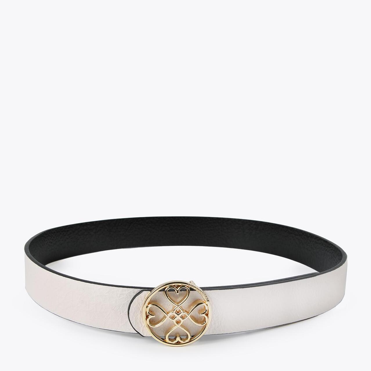 Cintura double face trifoglio cuori