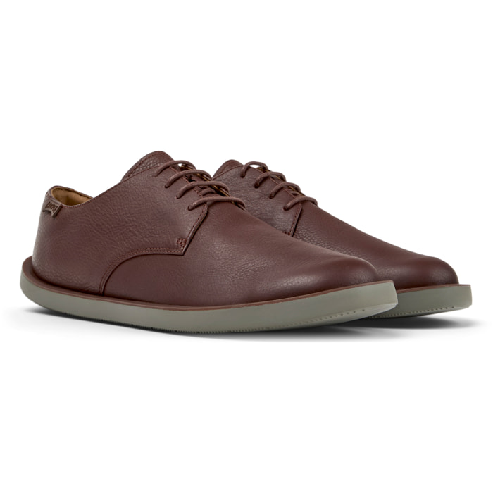 Scarpe stringate - CAMPER Wagon - Marrone - Pelle liscia