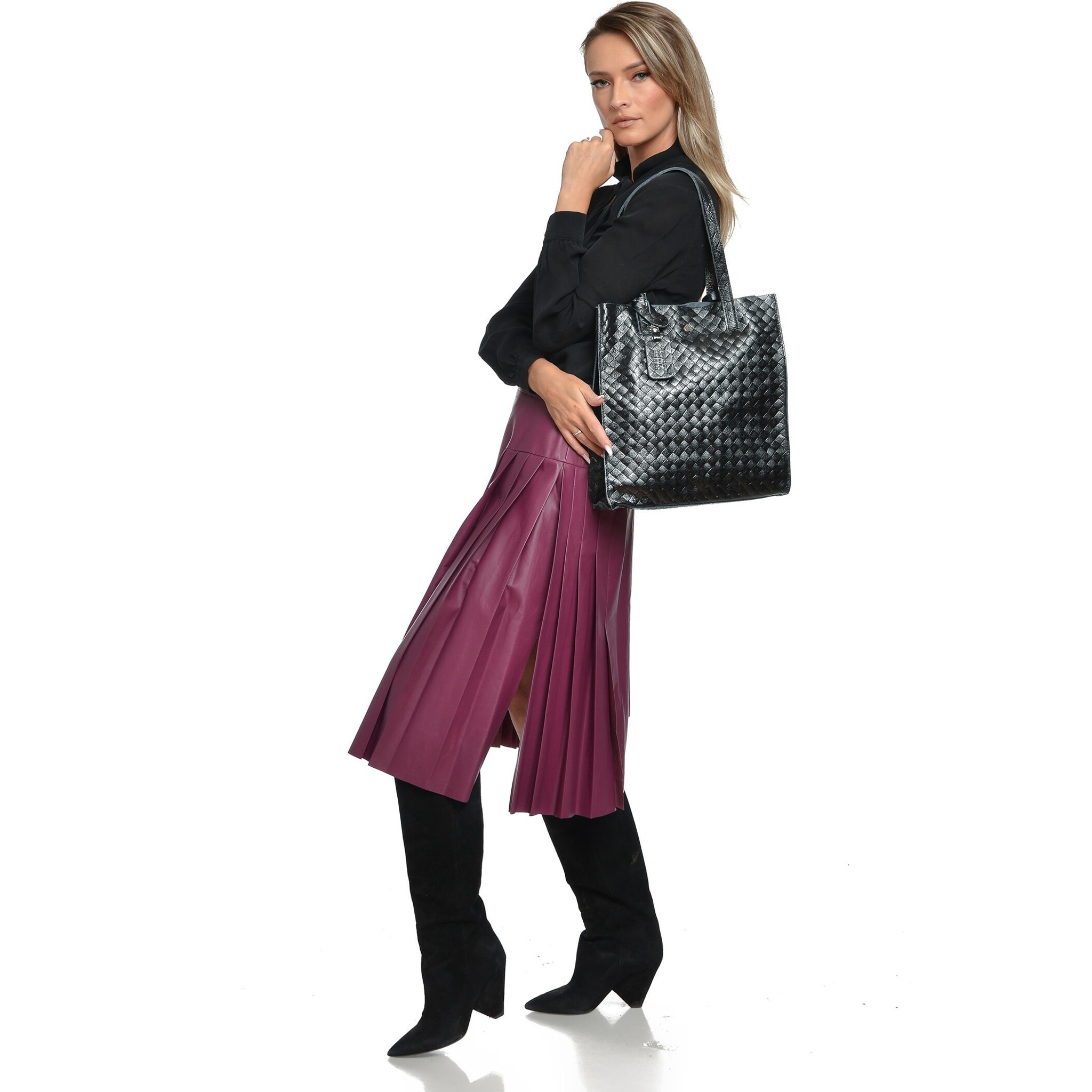 Borsa a tracolla Anna Luchini Nero