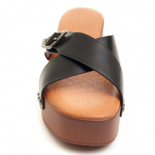 Sandalias de Tacón - Negro - Altura: 5 cm