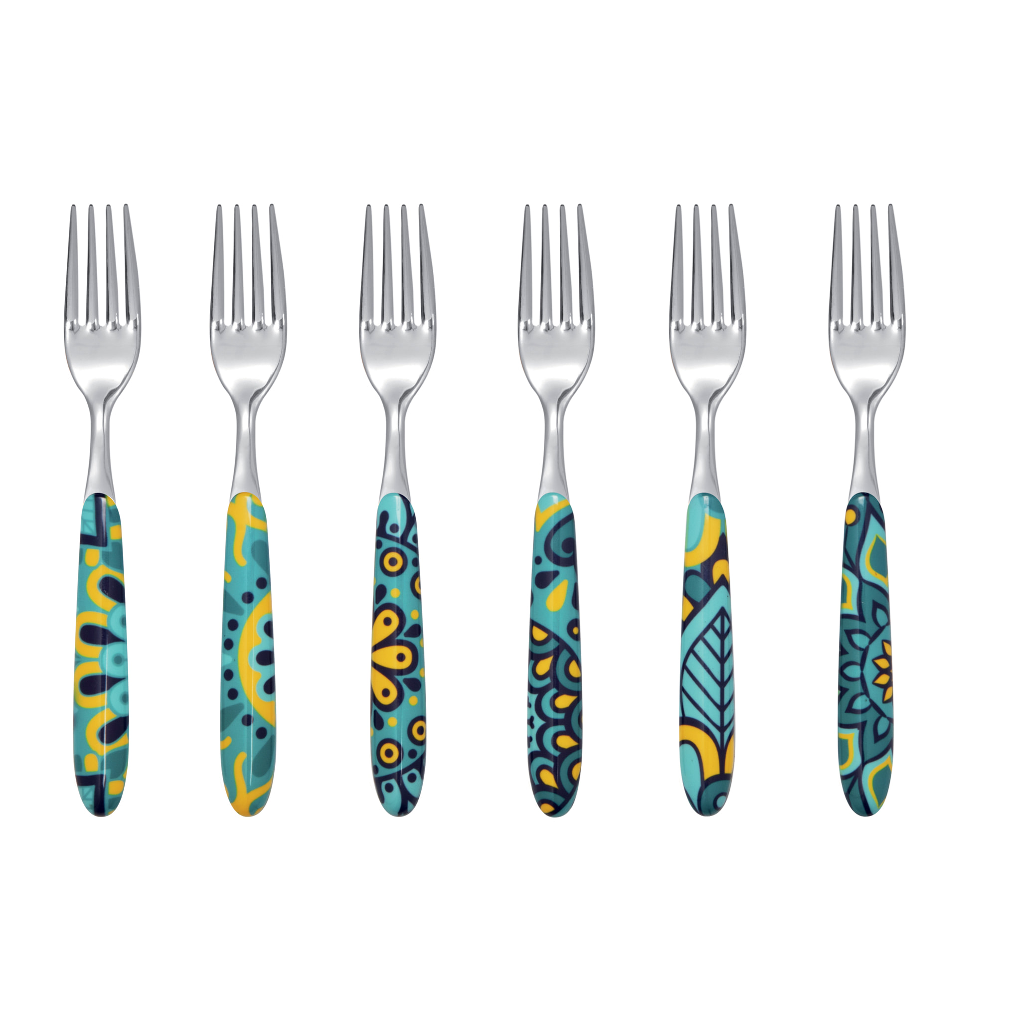 Service 24 couverts Excelsa – Mandala Mediterraneo, Acier Multicolore