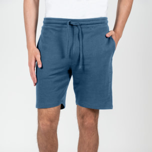 Bermuda con stampa logo french terry