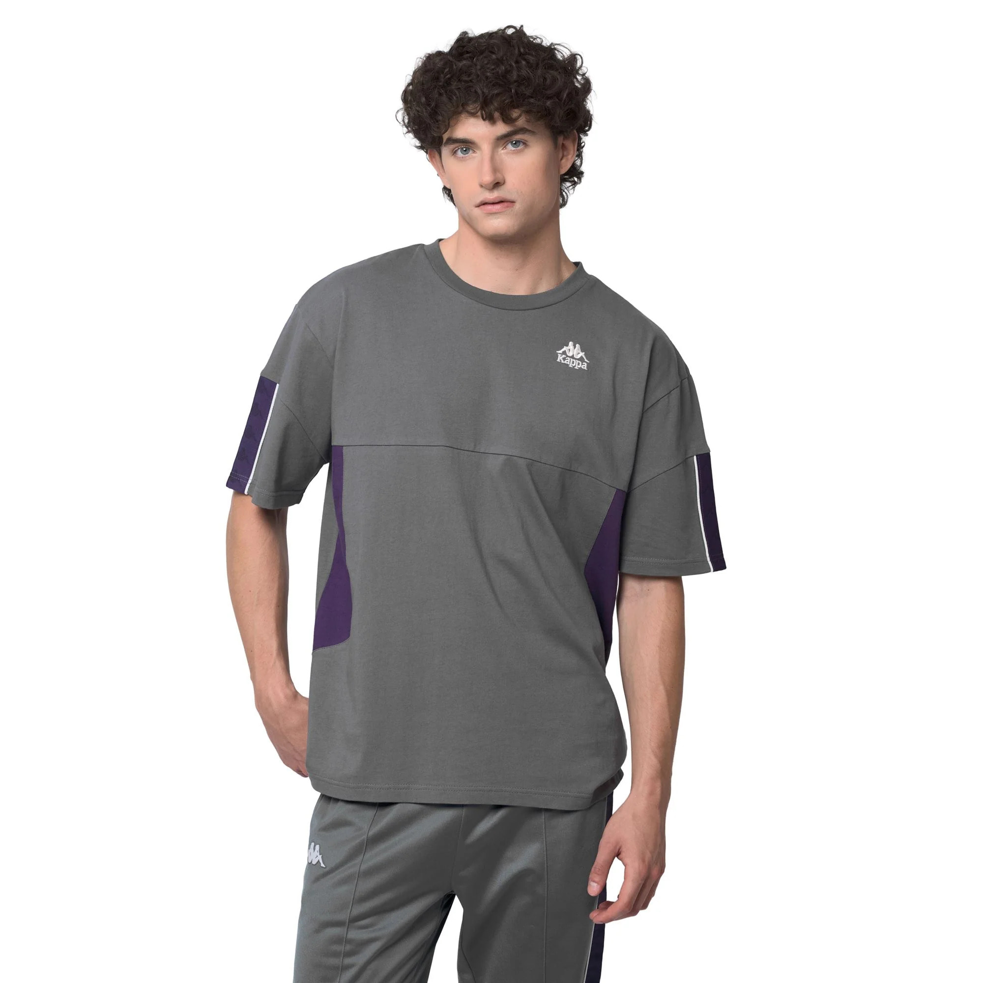 Kappa - T-Shirts & Top Uomo Grigio - 222 Banda Omri