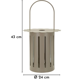 LANTERNA SATURNO TORTORA CM Ø 24X43