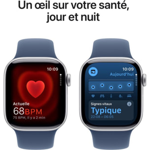 Montre connectée APPLE WATCH Serie 10 42mm Alu/Argent S/M Cellular