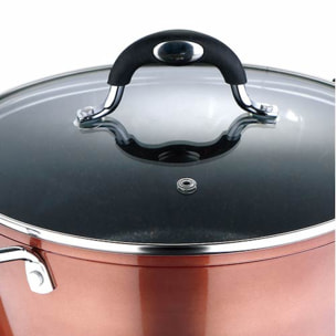 SET 5PC BATERIA DE COCINA ALUMINIO FORJADO IND PANDORA BG