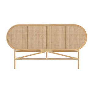 Tête de lit en rotin naturel 140 cm - Navahino