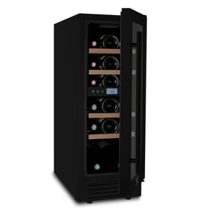 Vinoteca 17 botellas CAVCEDB17 Les Petits Champs, 53L, negro