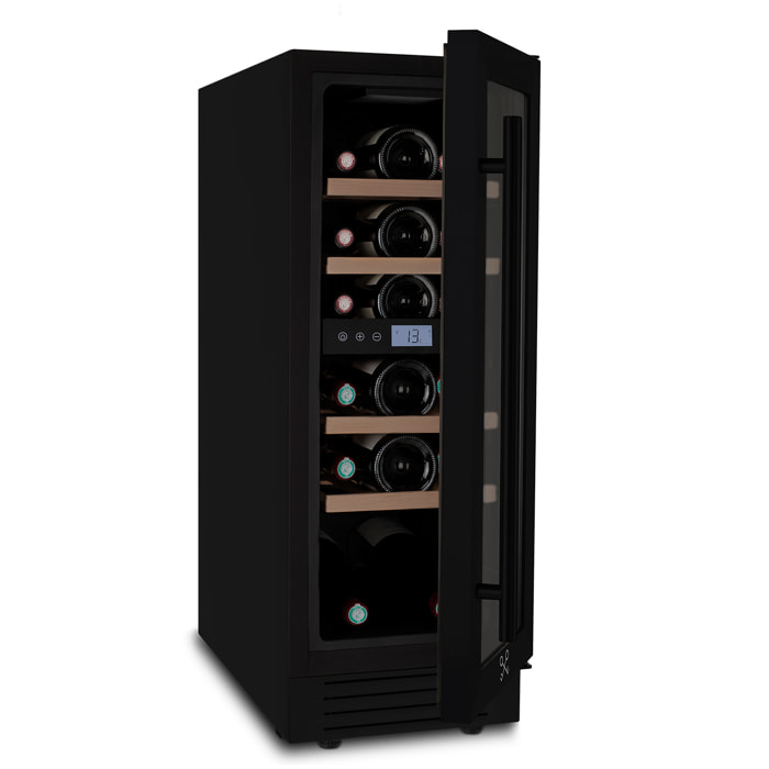 Vinoteca 17 botellas CAVCEDB17 Les Petits Champs, 53L, negro