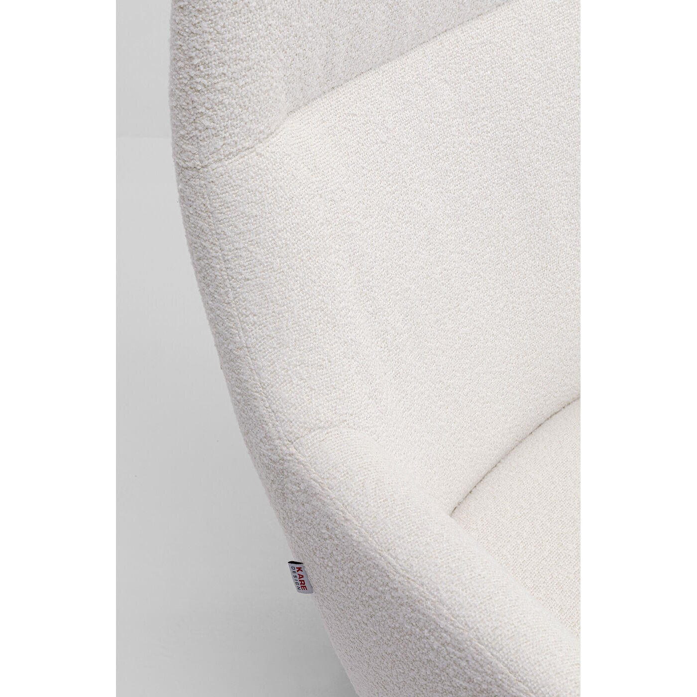 Fauteuil pivotant Mimi crème Kare Design
