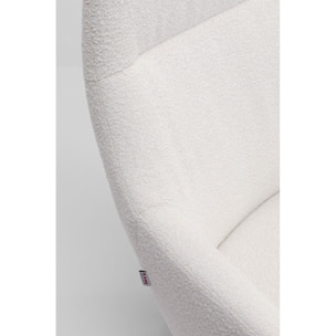 Fauteuil pivotant Mimi crème Kare Design