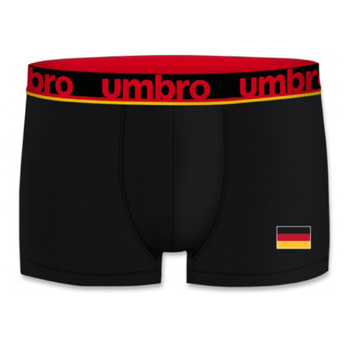 Calzoncillo boxer UMBRO Eurocopa Fútbol 2021 Alemania para hombre 100% algodon color negro